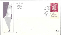 Israel 1966 FDC Haifa Town Emblem [ILT671] - Lettres & Documents