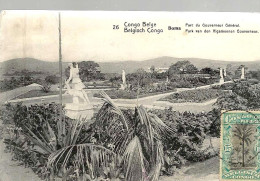 CP N° 26 « BOMA Parc Du Gouverneur Général » Ayant Circulé De LUSAMBO Vers MONS (1921) - Brieven En Documenten