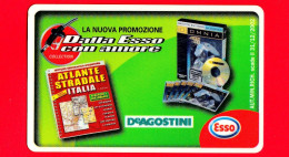 VIACARD -  Viacard Pubblicitarie - Esso - De Agostini -  Tessera N. 1354 - 25 - Pub - 12.2001 - Autres & Non Classés