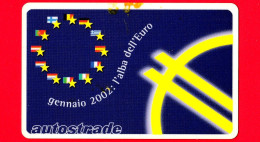 VIACARD -  L'Alba Dell'Euro - Gennaio 2002 -  Tessera N. 1359 - 25 - Pub - 09.2001 - Otros & Sin Clasificación