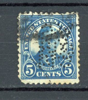 USA : -  ROOSVEVELT - N° Yvert 232A Obli. ET DOBLE PERFORATION "VCCM" ???? - Zähnungen (Perfins)