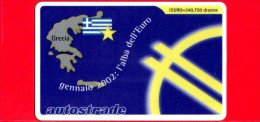 VIACARD -  L'Alba Dell'Euro - Grecia  -  Tessera N. 1372 - 50 - Pub - 02.2002 - Autres & Non Classés