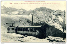 Arrivée Du Funiculaire Au Plateau De Superbagnères (1800 M) - Luchon (31) - CPA) - Funiculaires