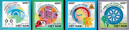 VIETNAM, 2022, MNH, ROAD SAFETY,  CARS, 4v, IMPERFORATE - Other (Earth)
