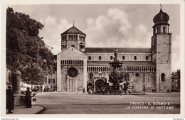 Trento, Il Duomo E La Fontana Di Nettuno (Rip. Ris. G. Widmann, Trento) Old Photopostcard Not Travelled B170312 - Trento