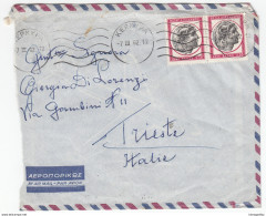 Greece Air Mail Letter Cover Travelled 1962 Kerkyra To Trieste B170310 - Storia Postale