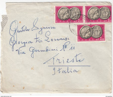 Greece Letter Cover Travelled 1961 Kerkyra To Trieste B170310 - Brieven En Documenten