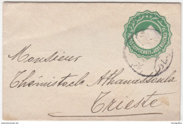 Egypt Postal Stationary Letter Cover Travelled To Trieste B170310 - 1915-1921 British Protectorate