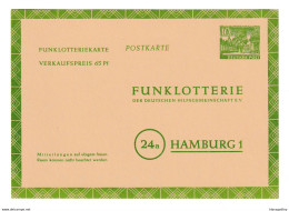 Funklotterie Postal Stationery Postkarte Unused B210701 - Cartes Postales - Neuves