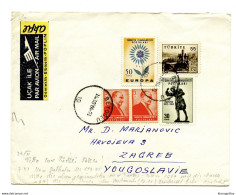 Turkey Letter Cover Posted Air Mail 1964 Beyoglu To Zagreb - Europa CEPT Stamp B201101 - Cartas & Documentos