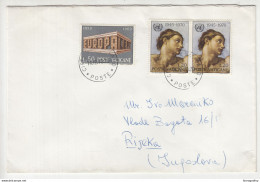 Vatican Letter Cover Posted 1970 To Rijeka - Europa CEPT Stamp B210420 - Covers & Documents