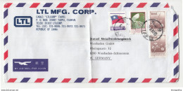 LTL MFG. Taipei Company Air Mail Letter Cover Posted 1982 To Germany B200210 - Covers & Documents