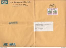 Zeta Enterprise Taipei Company Letter Cover Posted 1981 To Germany B200210 - Storia Postale