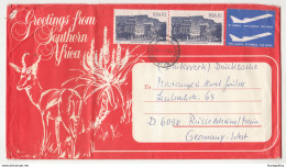 South Africa Letter Cover Posted 1985 To Germany B200210 - Lettres & Documents