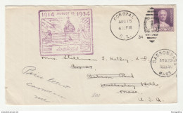 US Canal Zone Letter Cover With Special Postmark Posted 1934 Corozal To US B200125 - Canal Zone