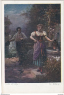 "Die Müllerin" By Hans Zatzka Vintage Postcard Unused B170501 - Zatzka