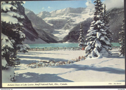 Lake Louise Old Postcard Travelled 197? To Yugoslavia B170415 - Lake Louise