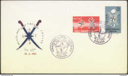 Turkey, 10 Years Of Turkey In NATO 1962 FDC B170404 - OTAN