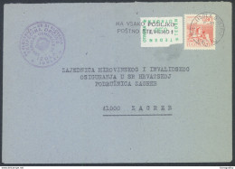 Yugoslavia, Postal Tax Stamp On Letter Cover Travelled 197? Izola Pmk B170404 - Lettres & Documents