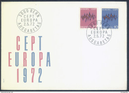Switzerland, Europa CEPT 1972 FDC B170404 - 1972