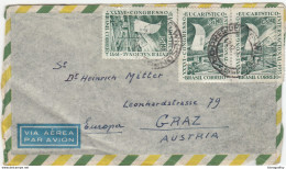 Brasil, Letter Cover Airmail Travelled 1955 B170330 - Covers & Documents