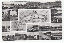 Lac Léman Old Postcard Travelled 1956 Veytaux Chillon Pmk B181115 - Veytaux