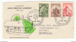 Denmark H.C. Andersen Special Pmk On Special Cover Cutout B180508 - Covers & Documents