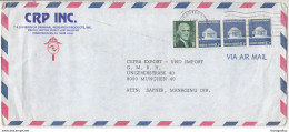 CRP Inc. Company Air Mail Letter Cover Travelled 196? To Germany B180425 - Cartas & Documentos