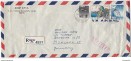 Josip Rataj Company Air Mail Letter Cover Travelled Registered 1962 Tokyo To Germany B180425 - Cartas & Documentos