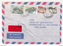 Portugal Air Mail Letter Cover Travelled Express 1977 To Germany B180425 - Storia Postale