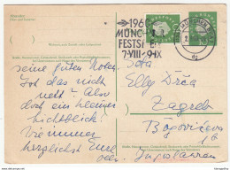 Germany, Münchner Festspiele Slogan Pmk On Postal Stationery Postkarte Travelled 1960 München Pmk B180220 - Postales - Usados