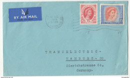 Rhodesia & Nyasaland, Letter Cover Airmail Travelled 1958 B180122 - Rodesia & Nyasaland (1954-1963)