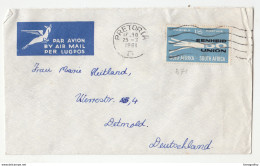 South Africa, Letter Cover Travelled 1961 Pretoria Pmk B180122 - Luchtpost
