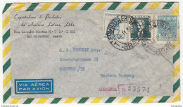 Brasil, Exportadora De Produtos Da America Latina, Ltd. Airmail Letter Cover Travelled 1956 To Hamburg B180122 - Briefe U. Dokumente