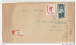 Hungary Registered Letter Cover Travelled 1964 Hatvan To Samobor B160802 - Cartas & Documentos