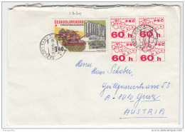 Industries Stamps Travelled 1976 Czechoslovakia To Austria Bb160429 - Usines & Industries