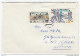 Cycling Stamps Travelled 1975 Czechoslovakia To Austria Bb160429 - Vélo