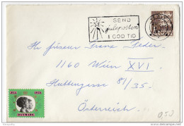 Denmark Letter Cover With Jul Marken Travelled 1972 To Wien Slogan Postmark Juleposten Bb160309 - Briefe U. Dokumente