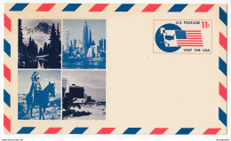 Visit The USA Postal Stationery Postcard Unused Bb170325 - 1961-80