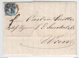 Hungary Letter Travelled 1860 Pesth To Wienb170520 - ...-1867 Prefilatelia