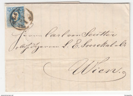 Hungary Letter Travelled 1860 Pesth To Wien B170520 - ...-1867 Vorphilatelie