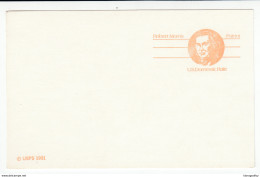 Robert Morris Postal Stationery Postcard (1 Folded + 1 Normal) Bb161210 - Altri & Non Classificati