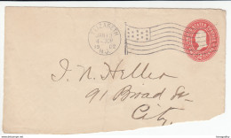 USA 2 Postal Stationery Letter Cover Cutouts Travelled 1902 & 1906 Bb161210 - 1901-20