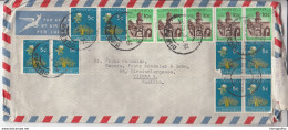 South Africa Airmail Cover Letter Travelled 1967 Durban To Wien Bb161110 - Cartas & Documentos