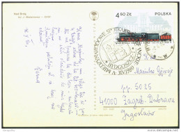 Esperanto Poland 1980 Bydgoszcz Special Postmark On Postcard Nad Brda Travelled Bb150916 - Esperanto