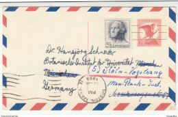 UXC4, Postal Stationery Airmail Postal Card Posted 1965 Boston Pmk B200901 - 1961-80
