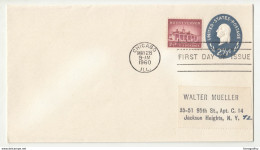 U542, Postal Stationery FDC 1960 B200901 - 1941-60