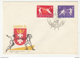 1963 World Fencing Championships In Gdańsk Three FDC's B190401 - Fencing