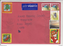 New Zealand Letter Cover Travelled 1998 To Croatia D190901 - Cartas & Documentos