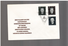 Ddr-germania Est - 1957 Fdc  THALMANN- BREITSCHEID-SCHNEIDER - 1950-1970